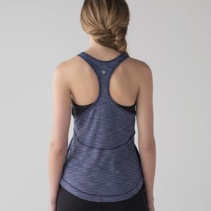 Lululemon Long Distance Tank Heathered Blueberry Jam